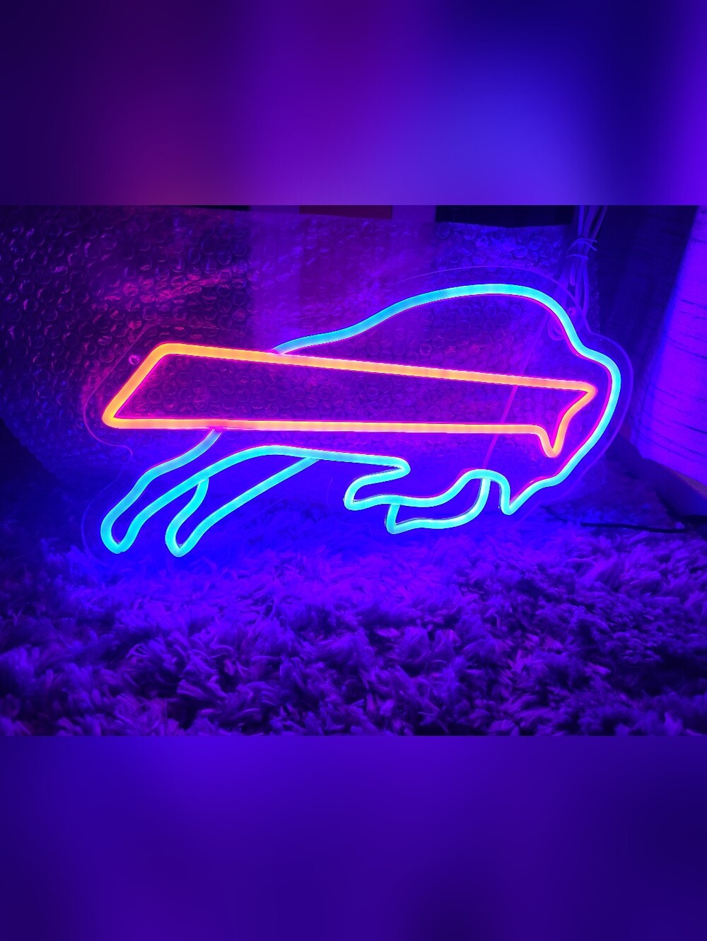New 16x8 Buffalo Bills Football LED Neon Sign